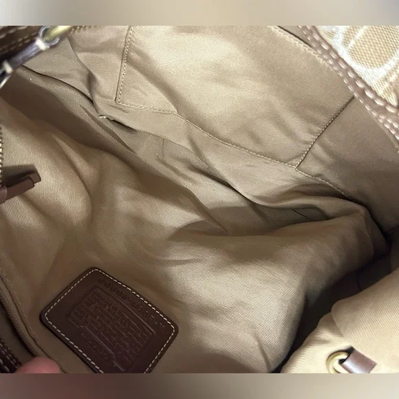 Coach vintage Hampton hobo shoulder bag All over big logo - Picture 9 of 9